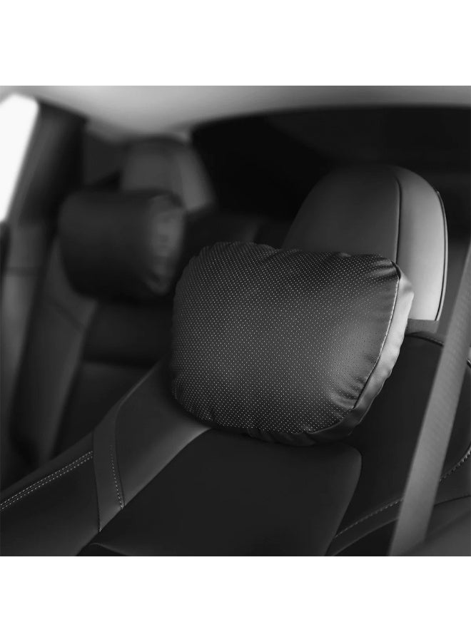 HPS Car Neck Pillow for Tesla Model 3/Y – Cotton & Leather Blend for Ultimate Comfort and Support - Image 3