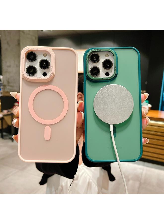 اس-توب جراب هاتف iPhone 15 Plus مصنوع من المعدن الصناعي غير اللامع مصنوع من مادة الأكريليك MagSafe - Image 4