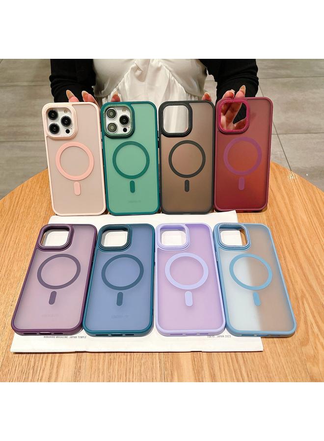 اس-توب جراب هاتف iPhone 15 Plus مصنوع من المعدن الصناعي غير اللامع مصنوع من مادة الأكريليك MagSafe - Image 2