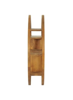 vidaxl vidaXL Yin Yang Wall Shelf 80x17.5x80 cm Solid Teak Wood  - Image 2