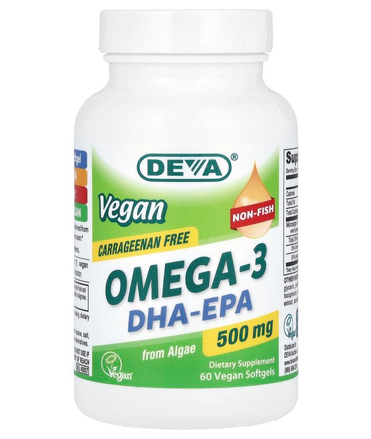 Deva Vegan Omega-3 DHA-EPA 500 mg 60 Vegan Softgels