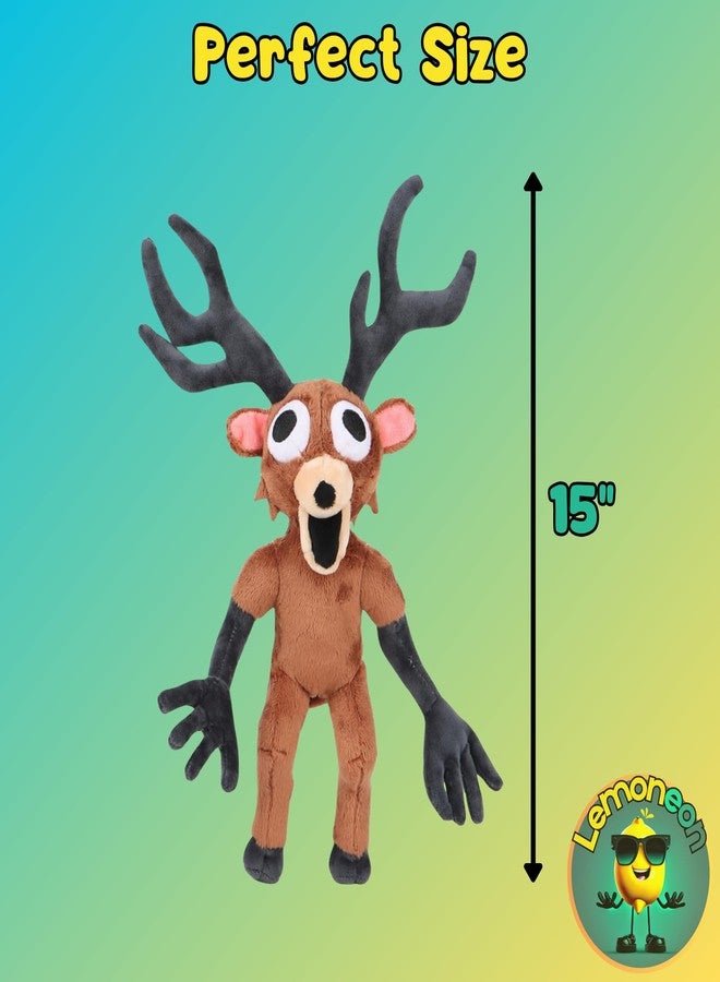 Lemoneon 15" Deer 99 Nights in the Forest Plush Toy Pillow for Video Game Fans and Halloween - Image 2