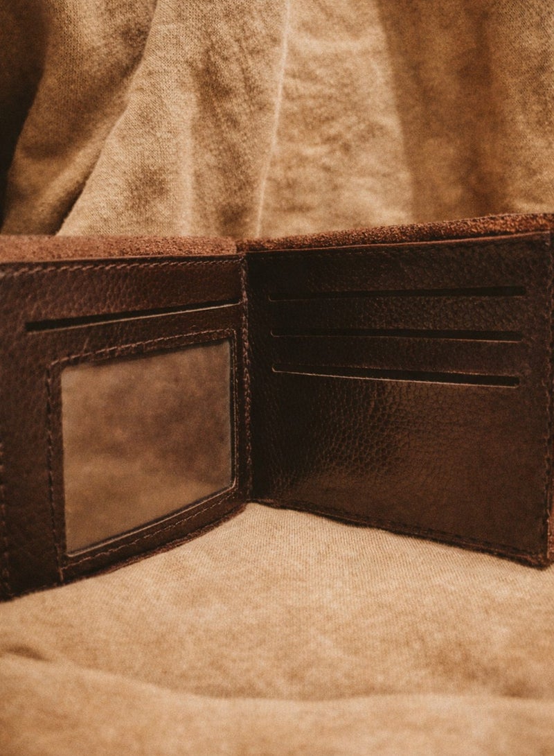 MAYSONG Genuine Leather Wallet – Dark Brown - Image 2