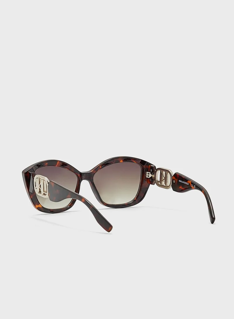 Karl Lagerfeld Modified Rectangle Shape Sunglasses