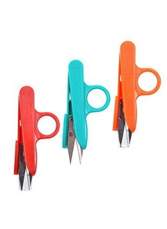 Neutral Lot Of 12Pcs Random Color Sharp Point Quick Clip Lightweight Speed Cutting Scissor For Sewing (Random Color)  - Image 1