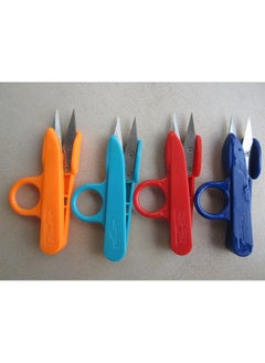 Neutral Lot Of 12Pcs Random Color Sharp Point Quick Clip Lightweight Speed Cutting Scissor For Sewing (Random Color)  - Image 4