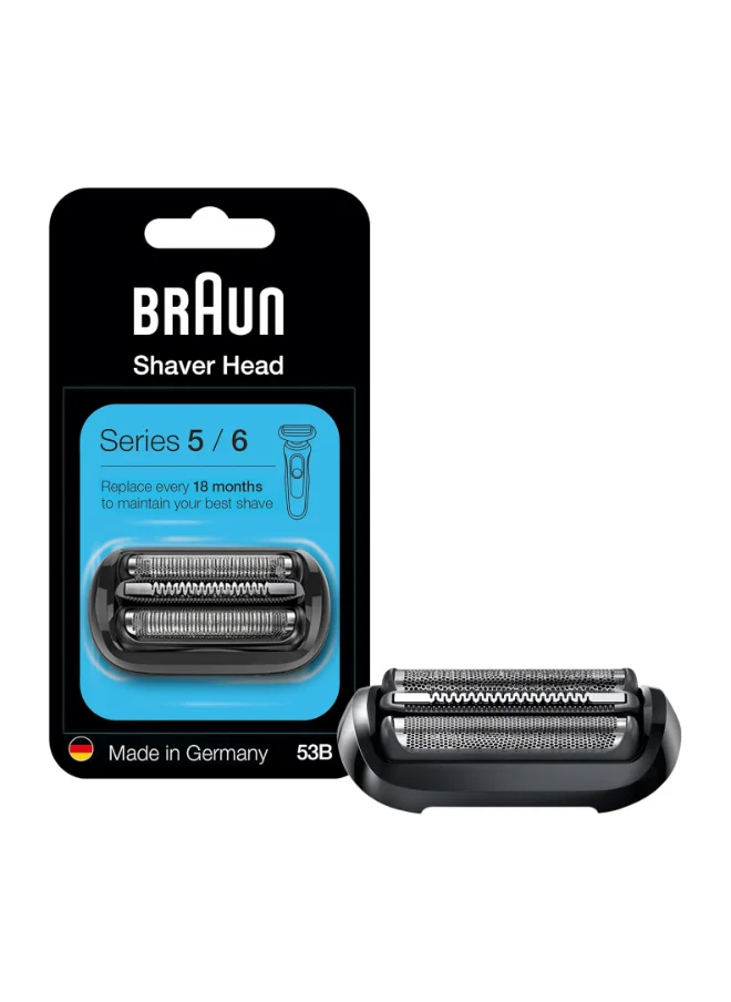 براون Series 5, Cassette 53B Electric Shaver Head Replacement, Black. For Series 5 And 6 Shaver