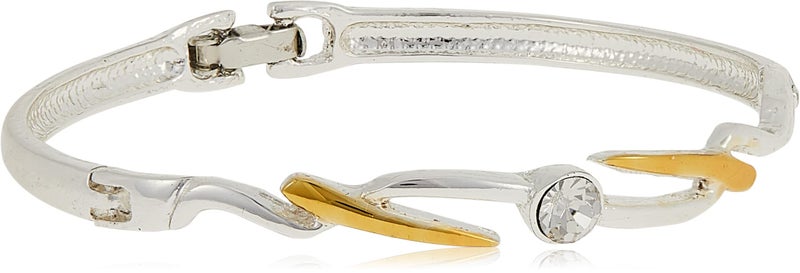 Estele 24 Kt Gold Plated Cherry Blossom Cuff Bracelet - Image 2