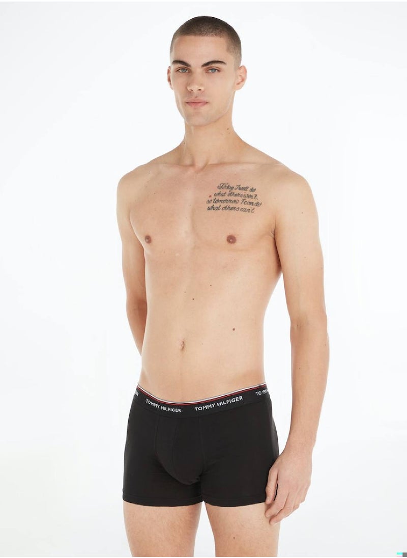 TOMMY HILFIGER Men's 3-Pack Premium Essential Trunks - Cotton, Multicolor  - Image 4