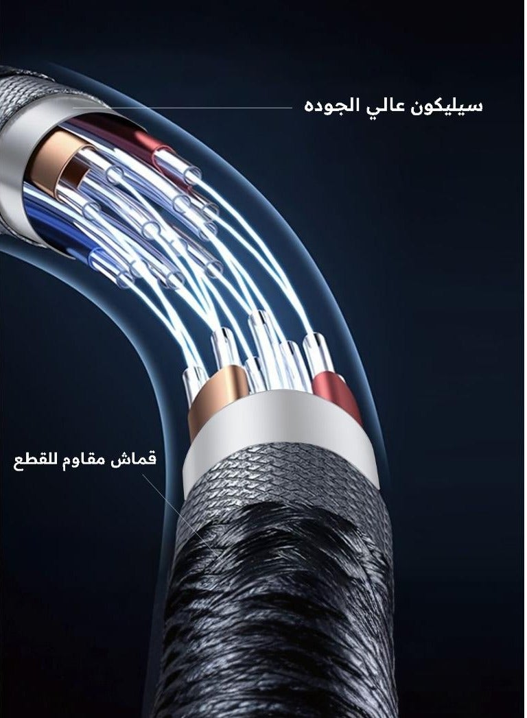 Sonic JEEM USB-TYEP-C Fast Charging Cable 120W, Fast Charging and Data Transfer Cable, Black, Length 1.20 meters - Designed for Android-iPhone-iPad-iPod (SJ101B) - Image 5