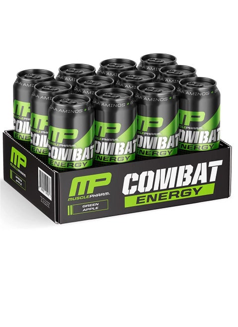 MP Combat Energy Drink Green Apple 473ml Pack of 12