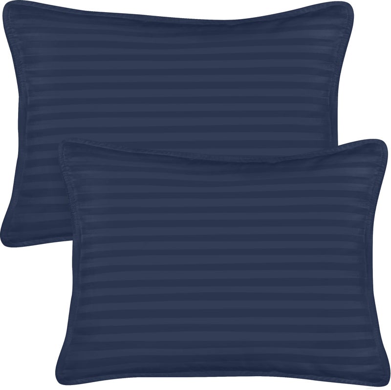Utopia Bedding Toddler Pillow (Navy  2 Pack)  13x18 Pillows for Sleeping  Soft and Breathable Cotton Blend Shell  Small Kids Pillow Perfect for Toddler Bed and Travel (Intended for Age 2 and up) - Image 1