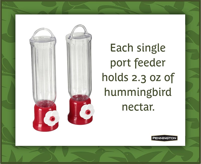 Pennington 100504340 Hummingbird Feeder Planter, Red - Image 3