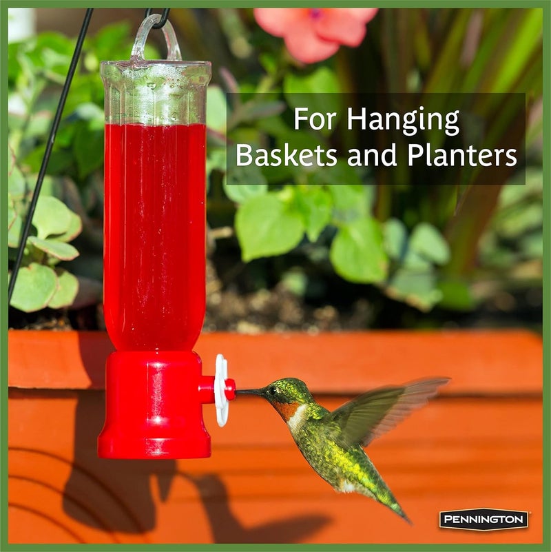 Pennington 100504340 Hummingbird Feeder Planter, Red - Image 2
