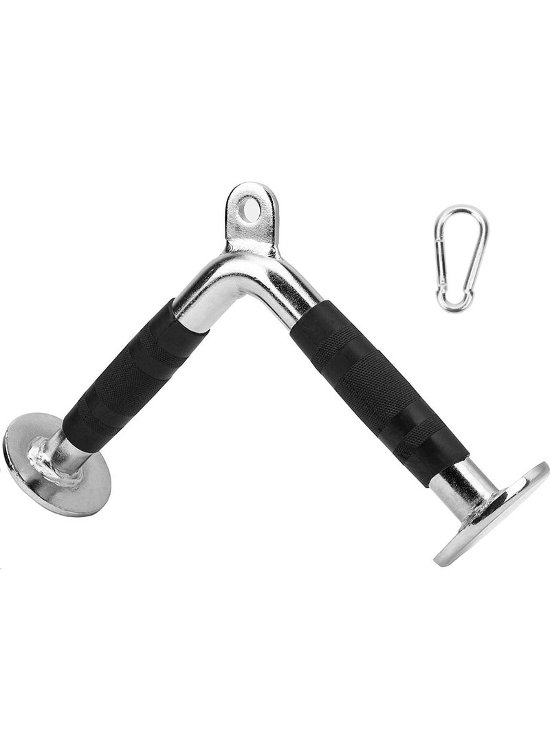 DNC V Sharp Bar – Cable Machine Handle Attachment for Multi Gym, Tricep and Bicep Training, Seated Row and Pull Down Exercises - Image 1