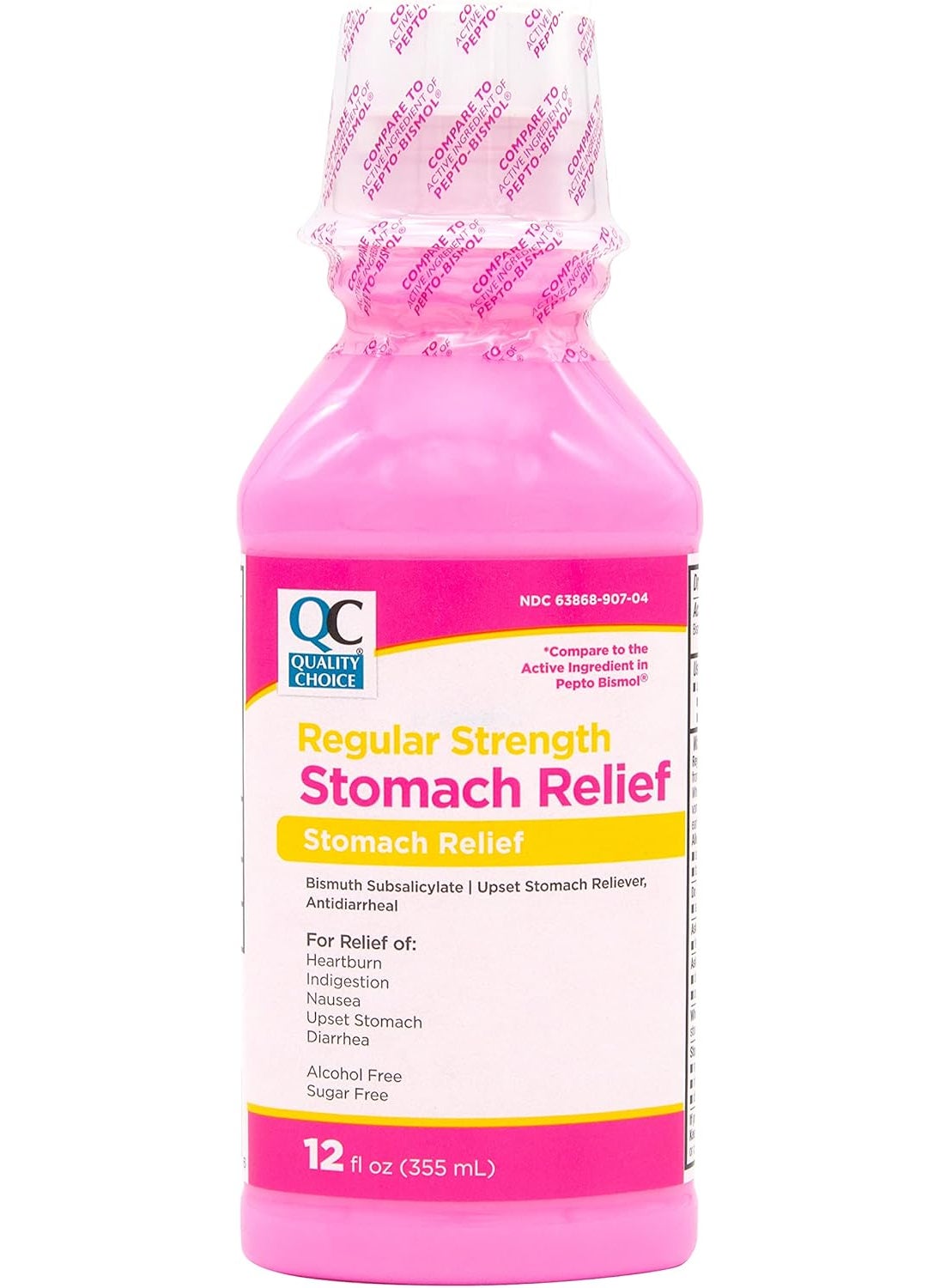 Quality Choice Quality Choice Regular Strength Pink Bismuth Liquid Stomach Relief, 12 fl oz. 