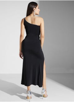Ella Limited Edition One Shoulder Embellished Detail Dress  - Image 2