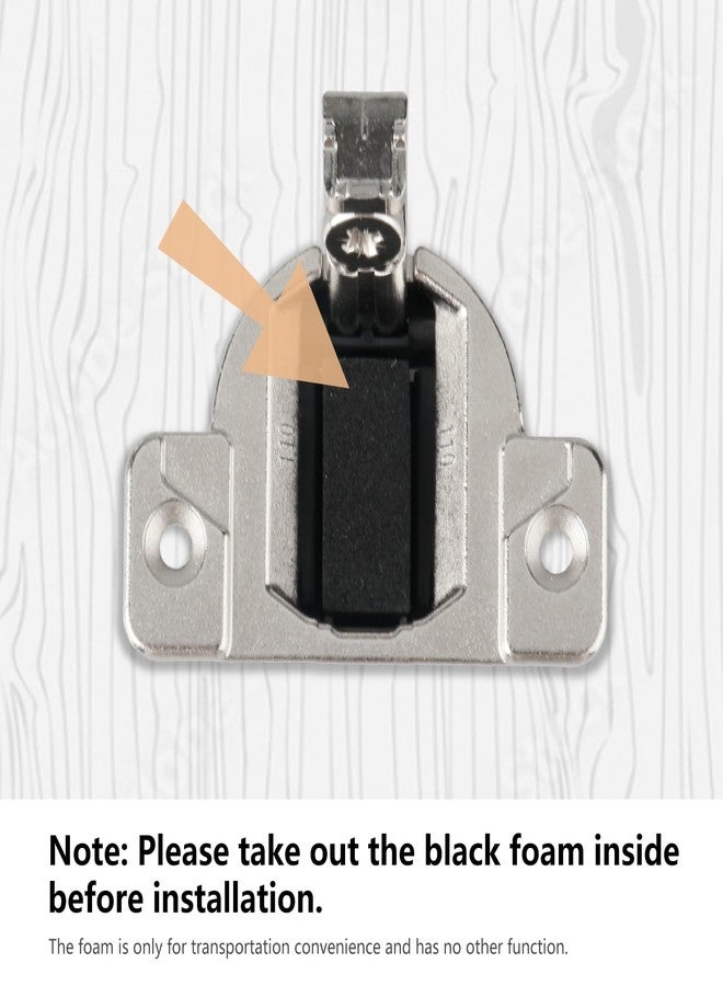 Holdly Replacement for Blum 33.3600,Compact 33 Screw on 110 Degree Opening Face Frame Cabinet Hinges,Cabinet Door Hinges,Replace Original Blum Hinges(with Screws, Mounting Plate Not Included) (4 Pack) - Image 3