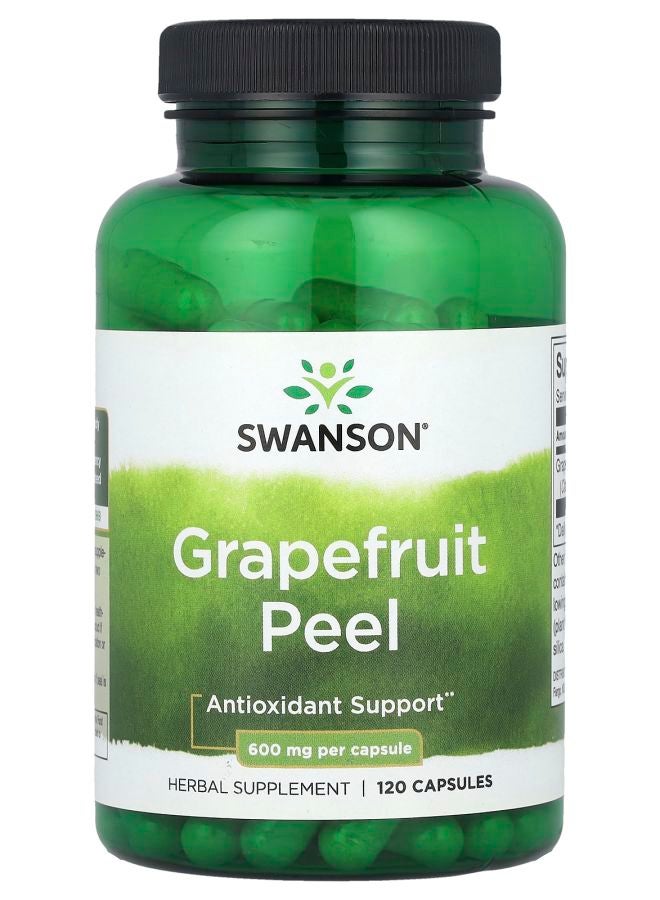 SWANSON Grapefruit Peel 600 mg 120 Capsules - Image 1