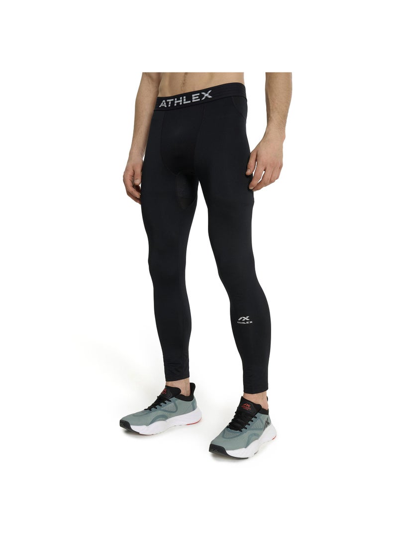 Athlex FLEX PRO Men's Training Pants – Black, Compression Support, Flat Seams, Mesh Inserts for Ventilation, Perfect for Intense Workouts - Image 2