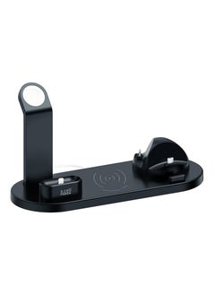 Xcell Xcell 6IN1 Multi Wireless Charging Stand for Android/Apple phones & Watch Series 6/SE/5/4/3/2/1,Qi Wireless Charging Station for iPhone Black, XL-HC-Multi-6  - Image 2