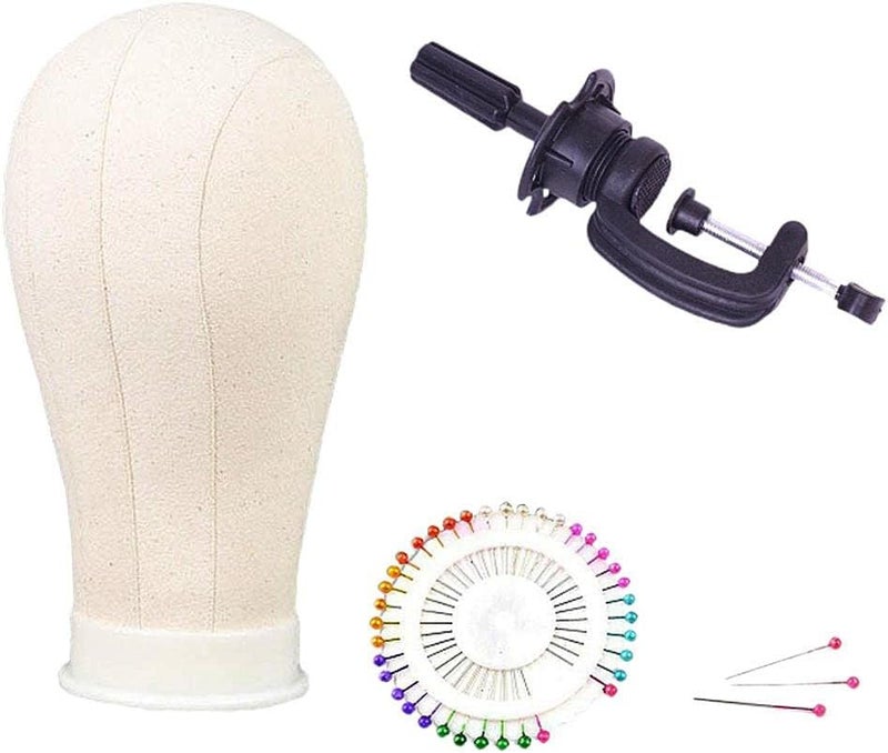 misppro Mannequin Head for Wig Making - 23inch Beige Salon Display Head with Stand and Pins