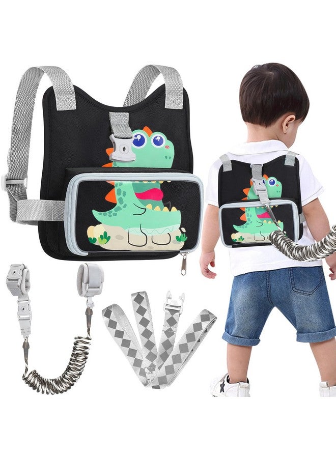 accmor حقيبة ظهر قابلة للطي مع حزام للأطفال من أكمور مع رابط معصم مضاد للفقد للأطفال، حاملة مشي للأطفال بشكل ديناصور لطيف للسفر الخارجي، حزام واقي محمول للمعصم للأولاد - Image 1