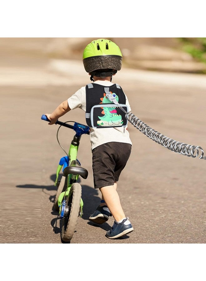 accmor حقيبة ظهر قابلة للطي مع حزام للأطفال من أكمور مع رابط معصم مضاد للفقد للأطفال، حاملة مشي للأطفال بشكل ديناصور لطيف للسفر الخارجي، حزام واقي محمول للمعصم للأولاد - Image 5