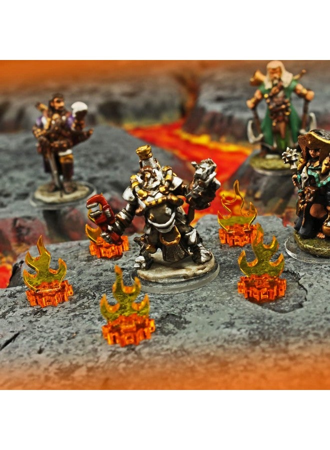 ليتكو علامة لهب ليتكو | مؤشر نار | تأثير تعويذة | جحيم | متوافق مع ألعاب الزنزانات والتنينات، ووارهامر ٤٠ك، وبولت أكشن، وألعاب حرب أخرى (لهب أصفر وقاعدة كهرمانية، إصدار صغير) - Image 2