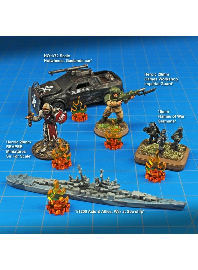 ليتكو علامة لهب ليتكو | مؤشر نار | تأثير تعويذة | جحيم | متوافق مع ألعاب الزنزانات والتنينات، ووارهامر ٤٠ك، وبولت أكشن، وألعاب حرب أخرى (لهب أصفر وقاعدة كهرمانية، إصدار صغير) - Image 5