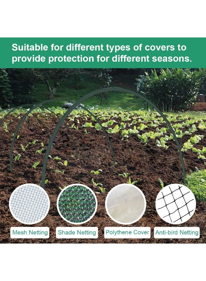 Generic Gardzen Garden Hoops, Diy Greenhouse Hoops For Raised Beds, Row Cover, Garden Netting 24Pieces  - Image 4