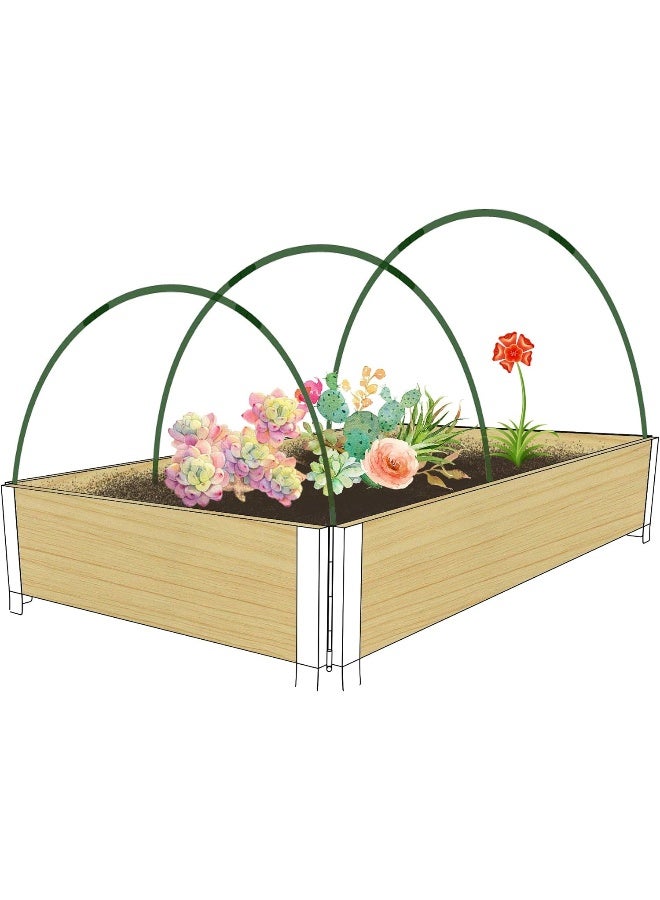 Generic Gardzen Garden Hoops, Diy Greenhouse Hoops For Raised Beds, Row Cover, Garden Netting 24Pieces  - Image 3
