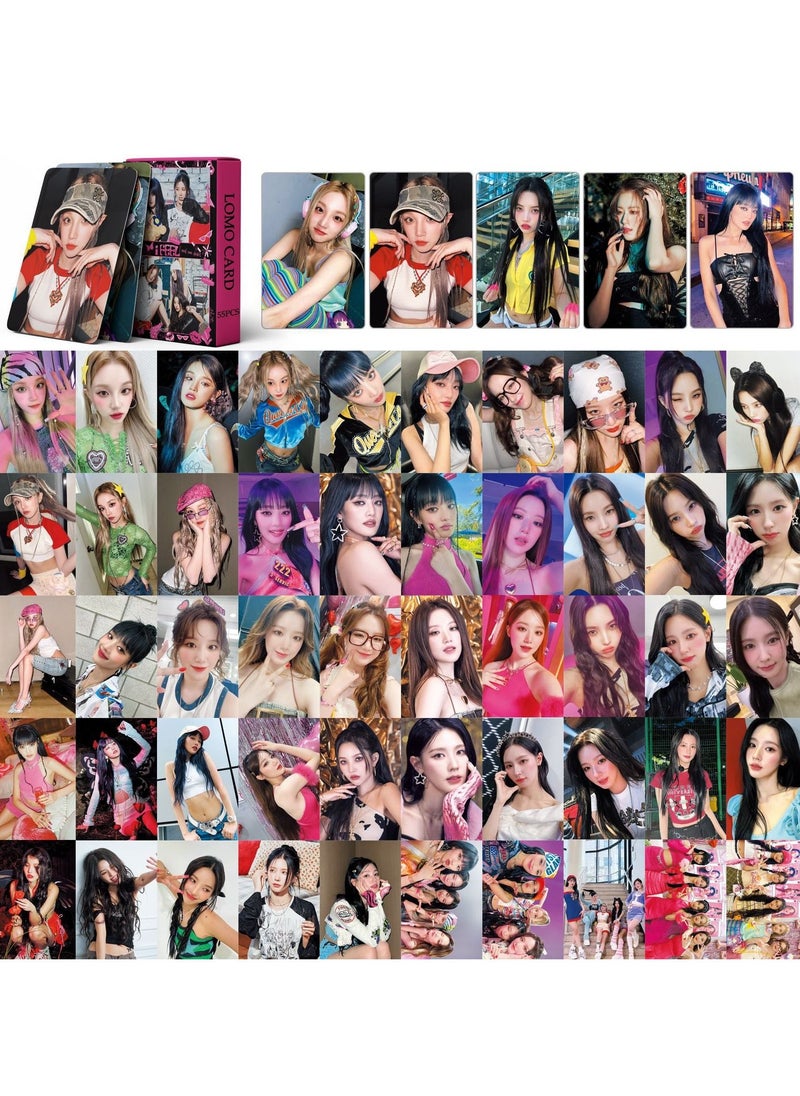 ماركة غير محددة - 55 قطعة GIDLE 2023 أحدث بطاقة كوين Lomo - Image 1
