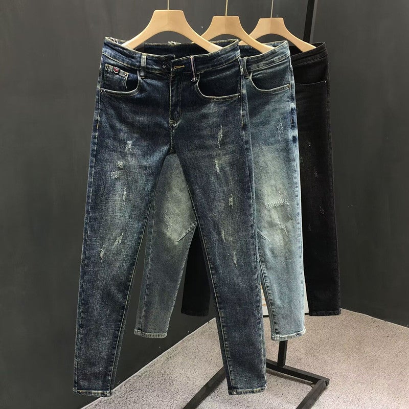 Unisex Classic Denim Jeans Loose Fit Daily Outdoor Wear - Image 2