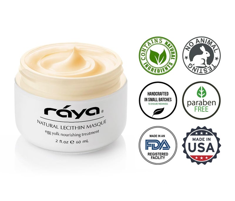 Raya Natural Lecithin Masque (601) | Nourishing Facial Treatment Mask for Dry and Combination Skin | Calms Inflammation and Minimizes Pores - Image 4
