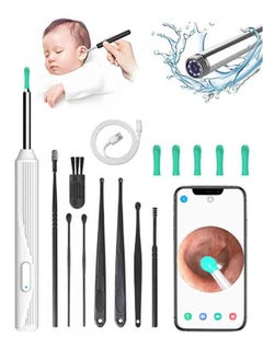 Generic Ear Wax Removal Kit - Visible Ear Wax Remover with Camera, Otoscope with Light, Ear Cleaner with 8 Ear Pickers + 6 Ear Scoops, Wireless Ear Wax Remover for iOS, Android Phones  - Image 1