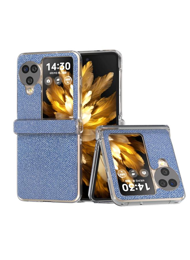 S-TOP Case For OPPO Find N3 Flip Three Parts Transparent Frame Diamond Phone Case - Image 1