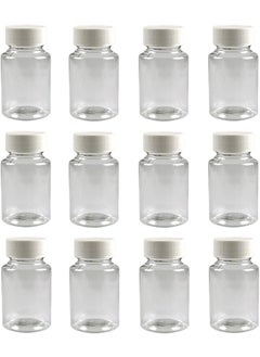 Elandy 10PCS 200ML / 6.8oz Empty Refillable Square Bottles Plastic Portable Solid Powder Bottles Holder Storage Container Case Box (White) 