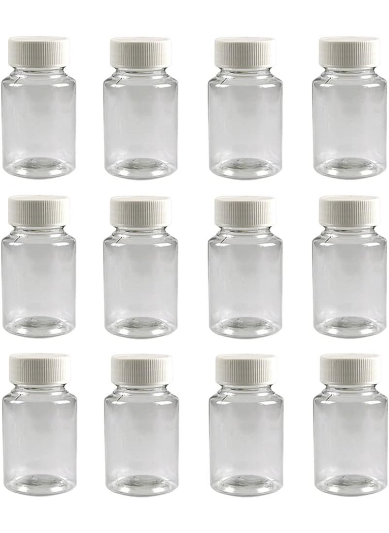 Elandy - 10PCS 200ML / 6.8oz Empty Refillable Square Bottles Plastic Portable Solid Powder Bottles Holder Storage Container Case Box (White) - Image 1