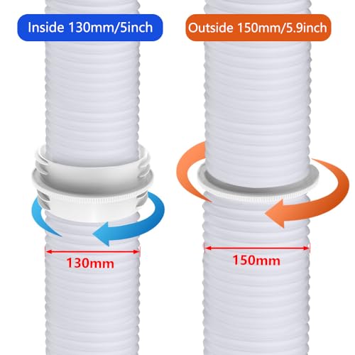 Bysameyee Air Conditioner Hose Coupler, Universal 5Inch 5.9Inch AC Hose Connector, Compatible with Clockwise and Anti-clockwise Threads Hose - Image 4