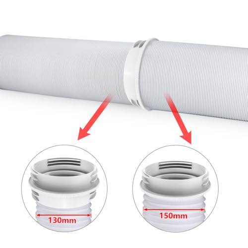 Bysameyee Air Conditioner Hose Coupler, Universal 5Inch 5.9Inch AC Hose Connector, Compatible with Clockwise and Anti-clockwise Threads Hose - Image 2