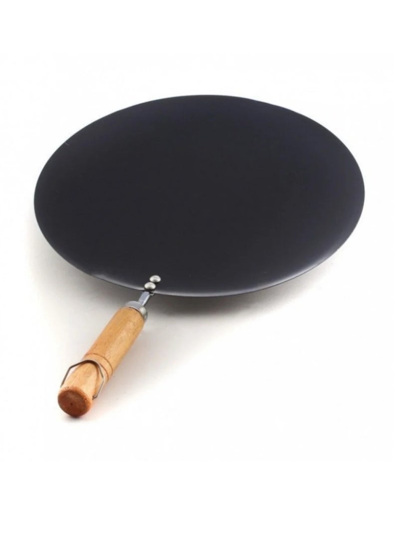 CME - Flat Pan Tawa with Wooden Handle - Image 1