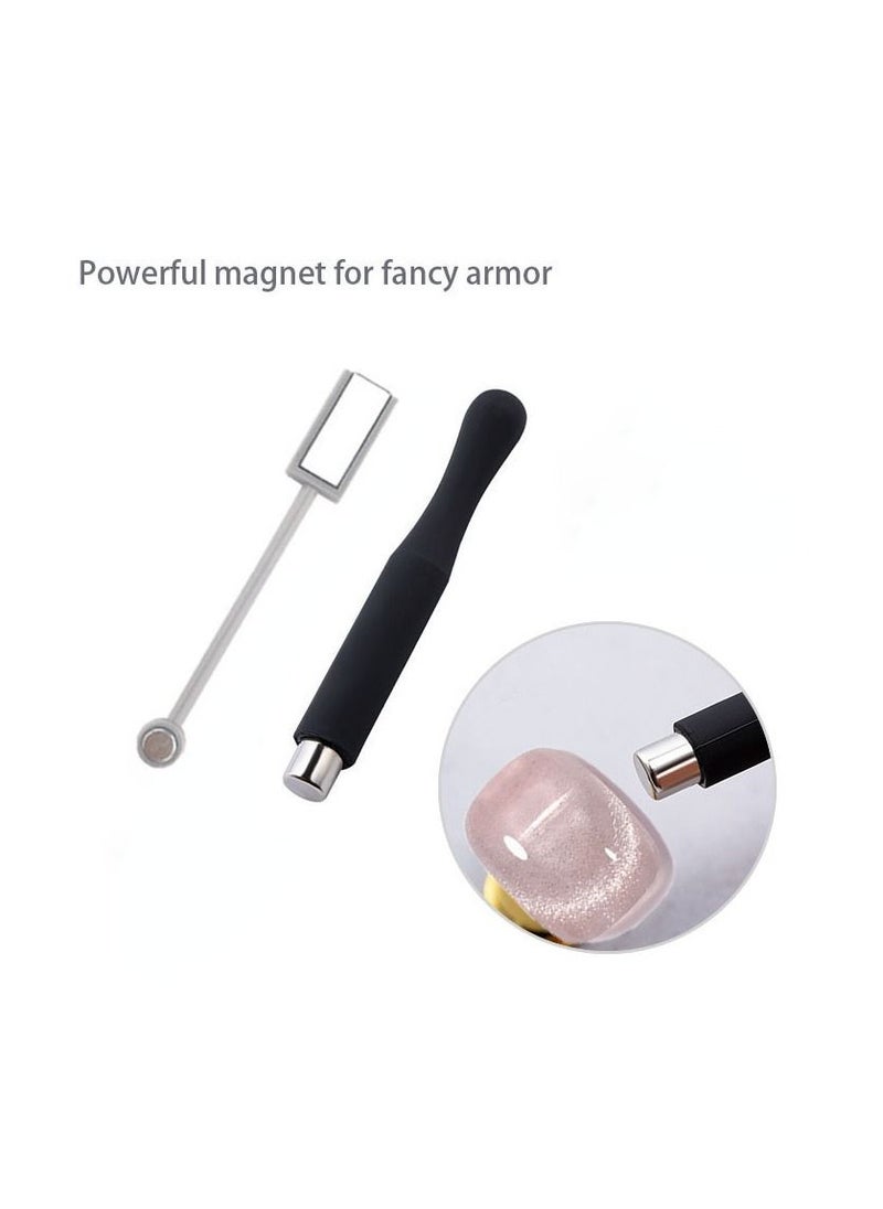 Miss Gooey Nail Polish Set Gel Nail Polish Cat Eye Color Change Glitter with Magnetic Stick Kit Super Shiny Color Long Lasting UV LED Needs Quick Drying Magnetic Art Manicure DIY At Home Soak for Women  - Image 3