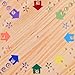 Medikaison Original Marble Game Wahoo Board Game Double Sided Painted Wooden Fast Track Board Game for 8 Players 8 Colors 30 Marbles 8 Dice for Family Friends 8log - Image 4