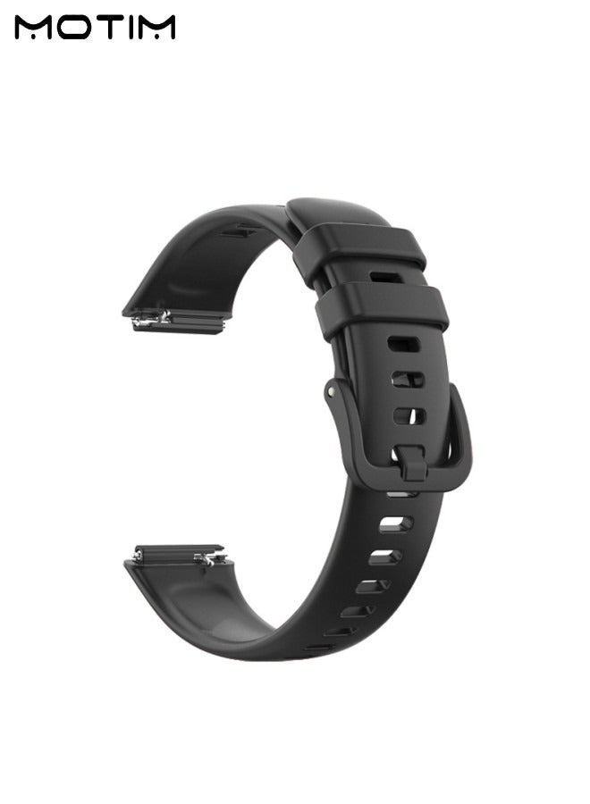 Motim Silicone Replacement Band for Huawei Band 7, Classic Soft Sports Wristband Adjustable Strap for Huawei Band 7 - Image 2