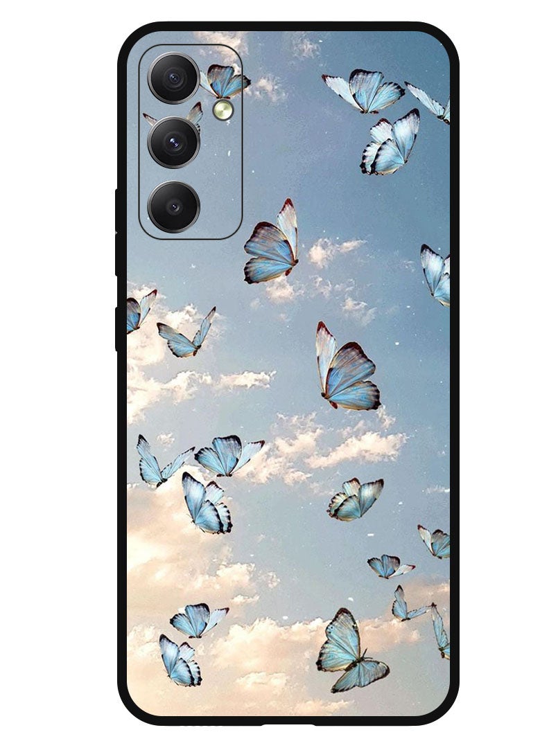 Theodor Protective Case Anti Scratch Shock Proof Bumper Cover For Samsung Galaxy M34 5G Butterfly in sky - Image 1