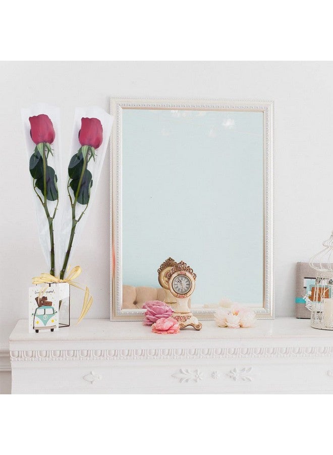 بيشيدا أكياس باقة من الورود الفردية من BEISHIDA، 100 قطعة، أكياس بلاستيكية لتغليف الورود لحفلات عيد الأم والتخرج وحفلات الزفاف وأعياد الميلاد وعيد الحب (شفافة) - Image 5