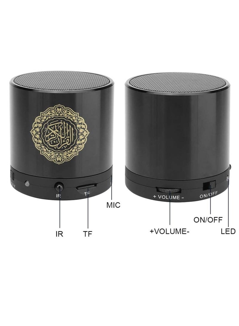 LEDIN Remote Control Quran Speaker Portable Bluetooth Digital Quran Makkah hajj Gift with 18 Famous Reciters Support and Translation in Many Languages Including English Arabic Urdu (Black) - Image 4