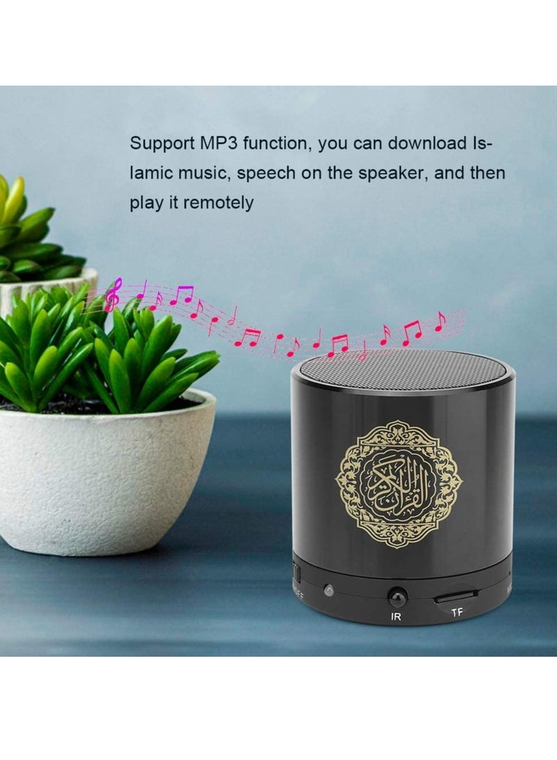 LEDIN Remote Control Quran Speaker Portable Bluetooth Digital Quran Makkah hajj Gift with 18 Famous Reciters Support and Translation in Many Languages Including English Arabic Urdu (Black) - Image 5