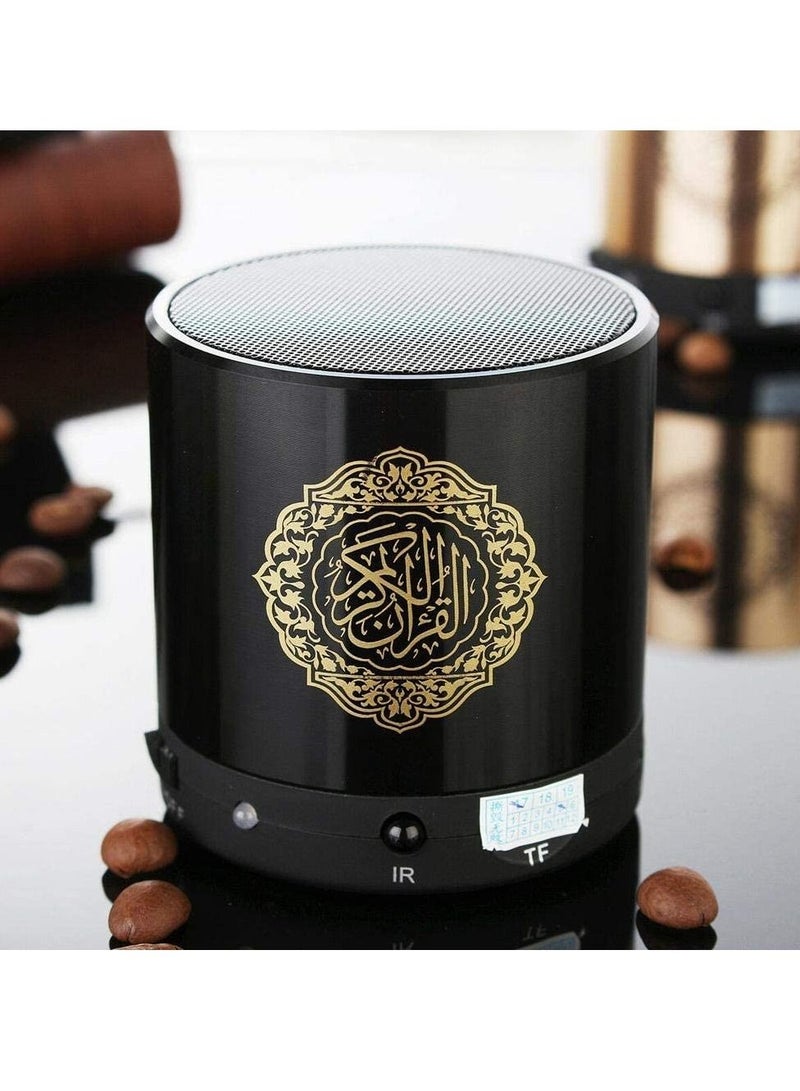 LEDIN Remote Control Quran Speaker Portable Bluetooth Digital Quran Makkah hajj Gift with 18 Famous Reciters Support and Translation in Many Languages Including English Arabic Urdu (Black) - Image 2